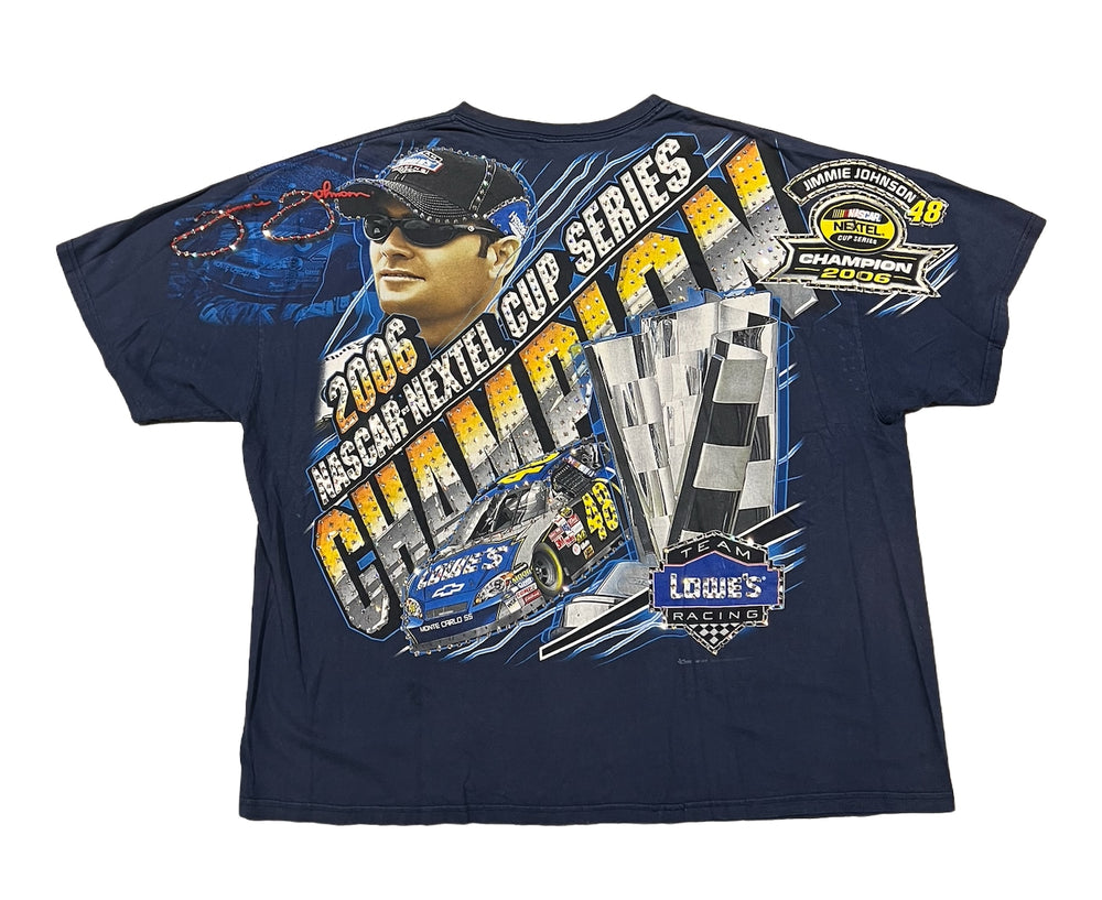 Jimmie Johnson 'Champion' Rhinestone Vintage Tee