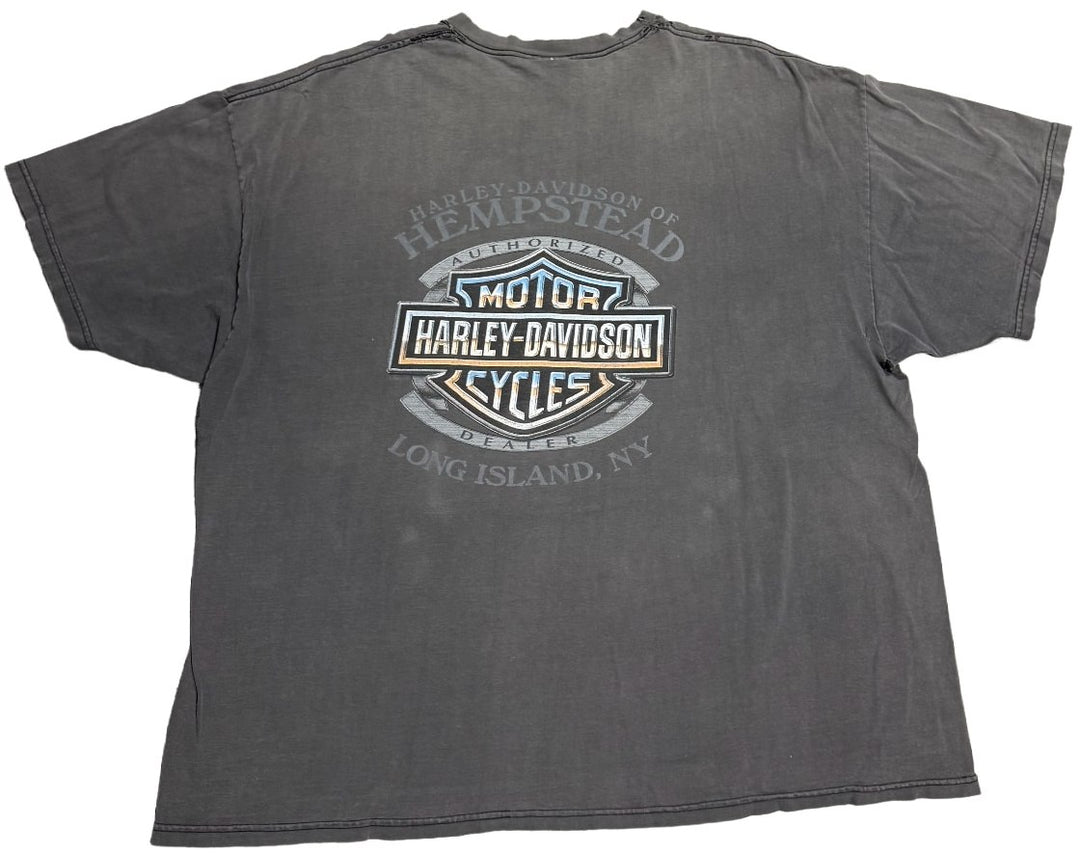 Harley Davidson 'Dragon' Vintage Grey Tee