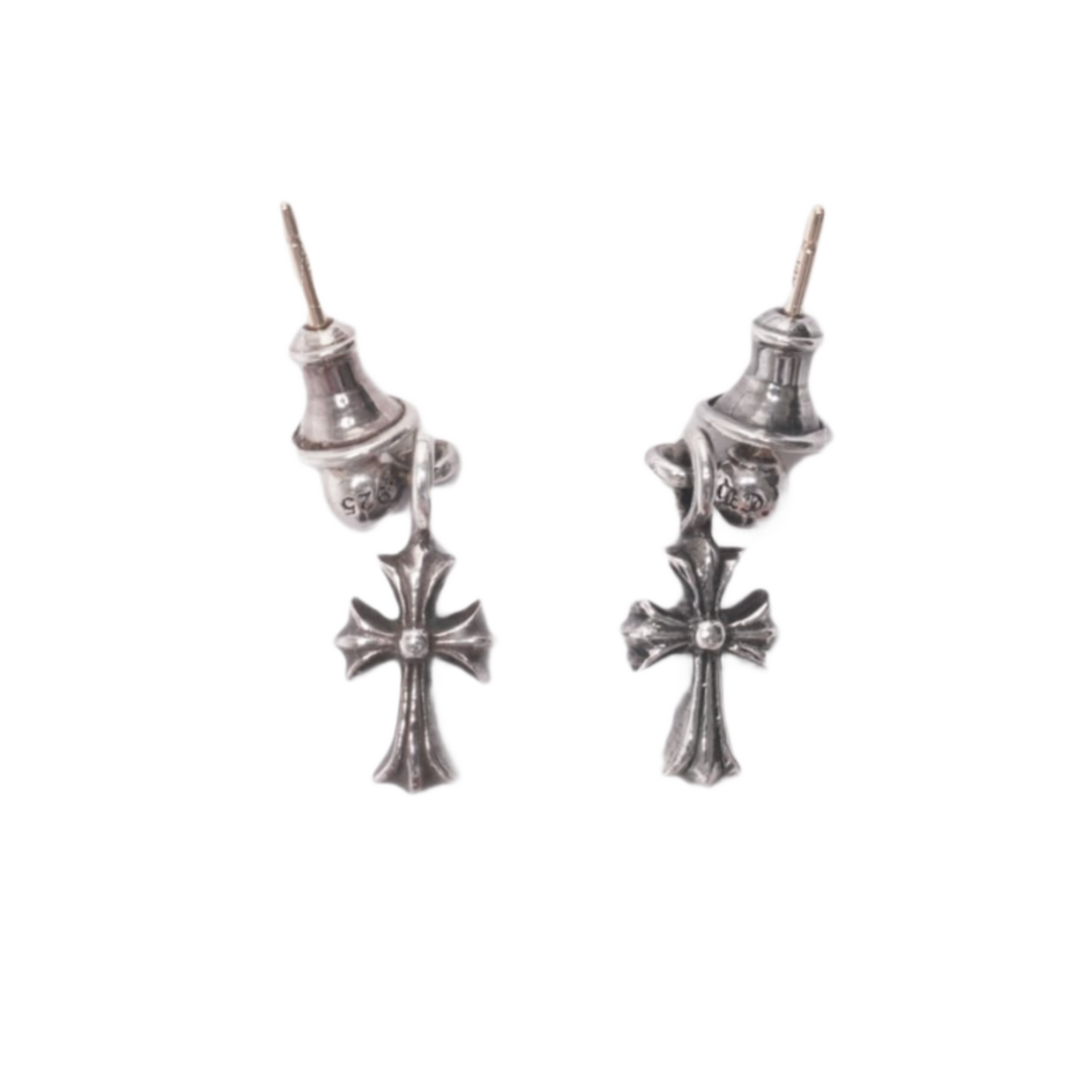 Chrome Hearts 'Silver' Dangling Babyfat Ball Earrings