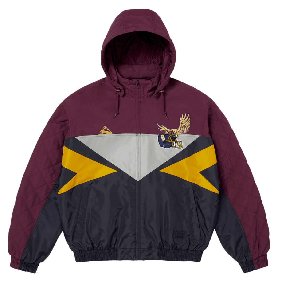 Supreme x MM6 Maison Margiela 'Burgundy' Split Stadium Jacket