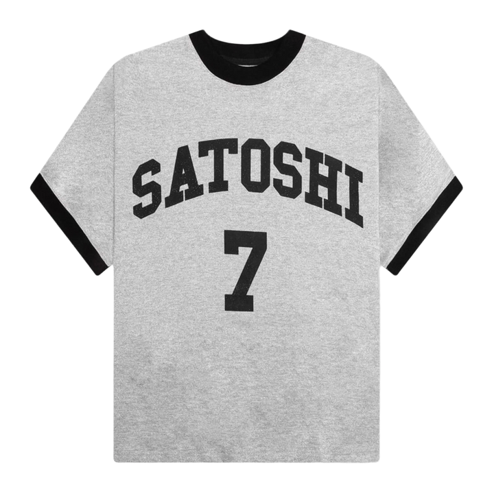 Satoshi Nakamoto 'Silver' Glitter Tee