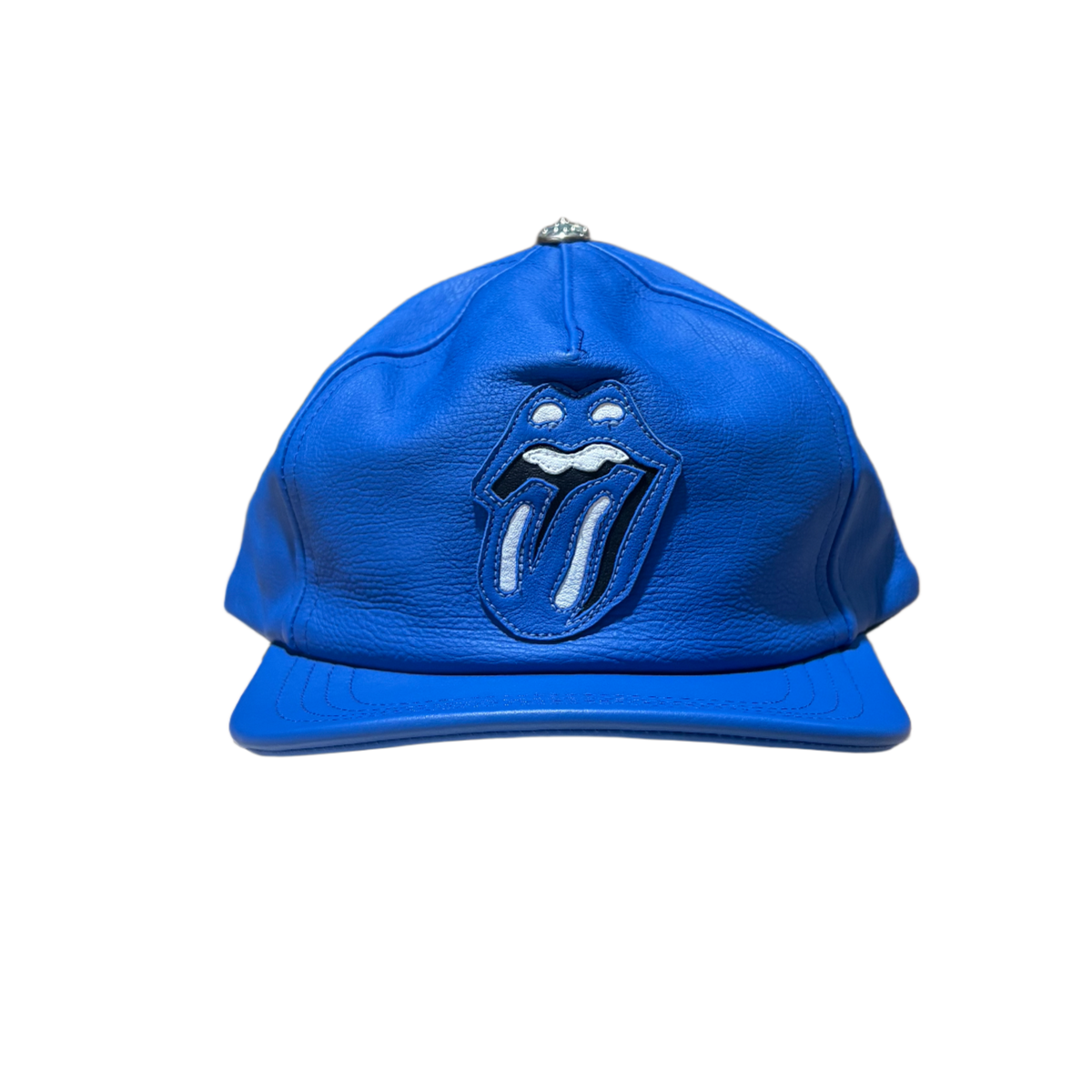 Chrome Hearts 'Blue' Rolling Stones Leather Hat