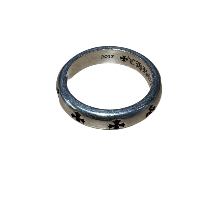 Chrome Hearts 'Silver' Plus Cross Ring