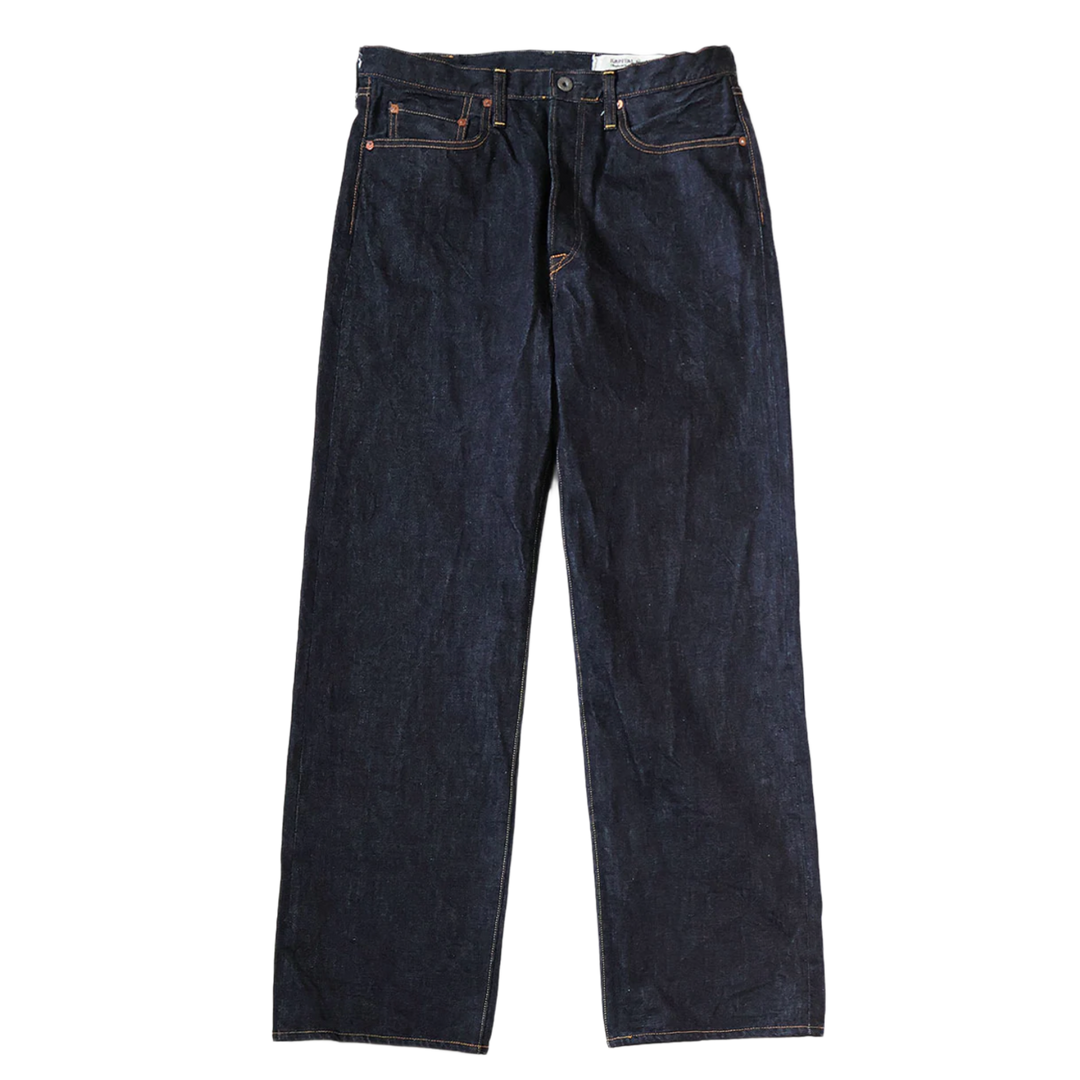 Kapital 'Navy' 14oz Selvedge Denim 5-Pocket Monkey Jeans