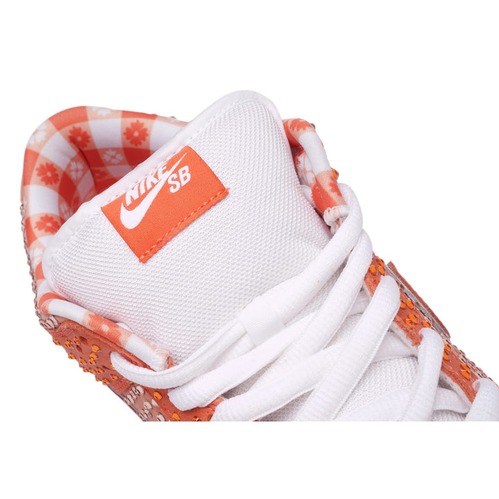 Lobster Orange Rhinestone Sneakers