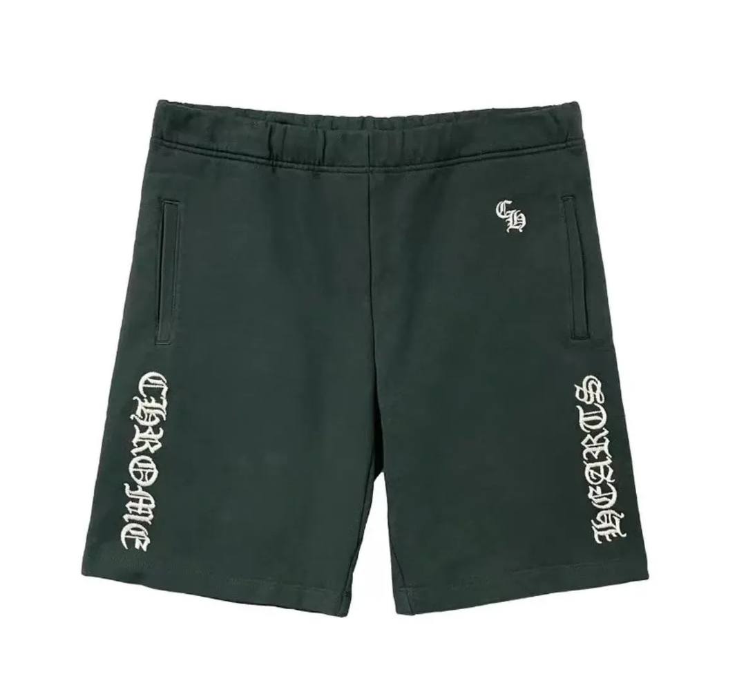 Chrome Hearts 'Green' Embroidered Shorts