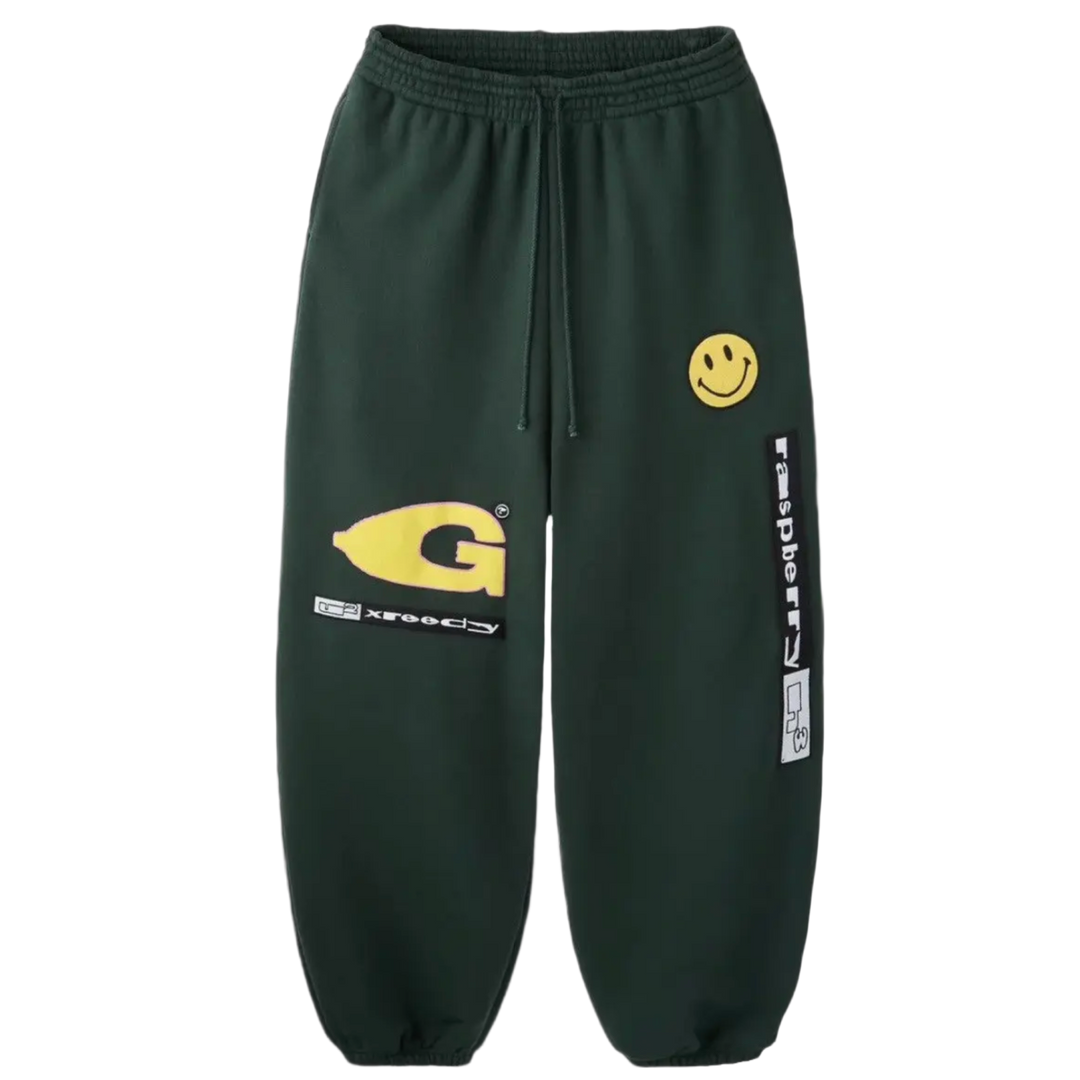 Gold+Vintage Gallery Raspberry Hills x Greedy Unit 'Green' Garbage Sweatpants
