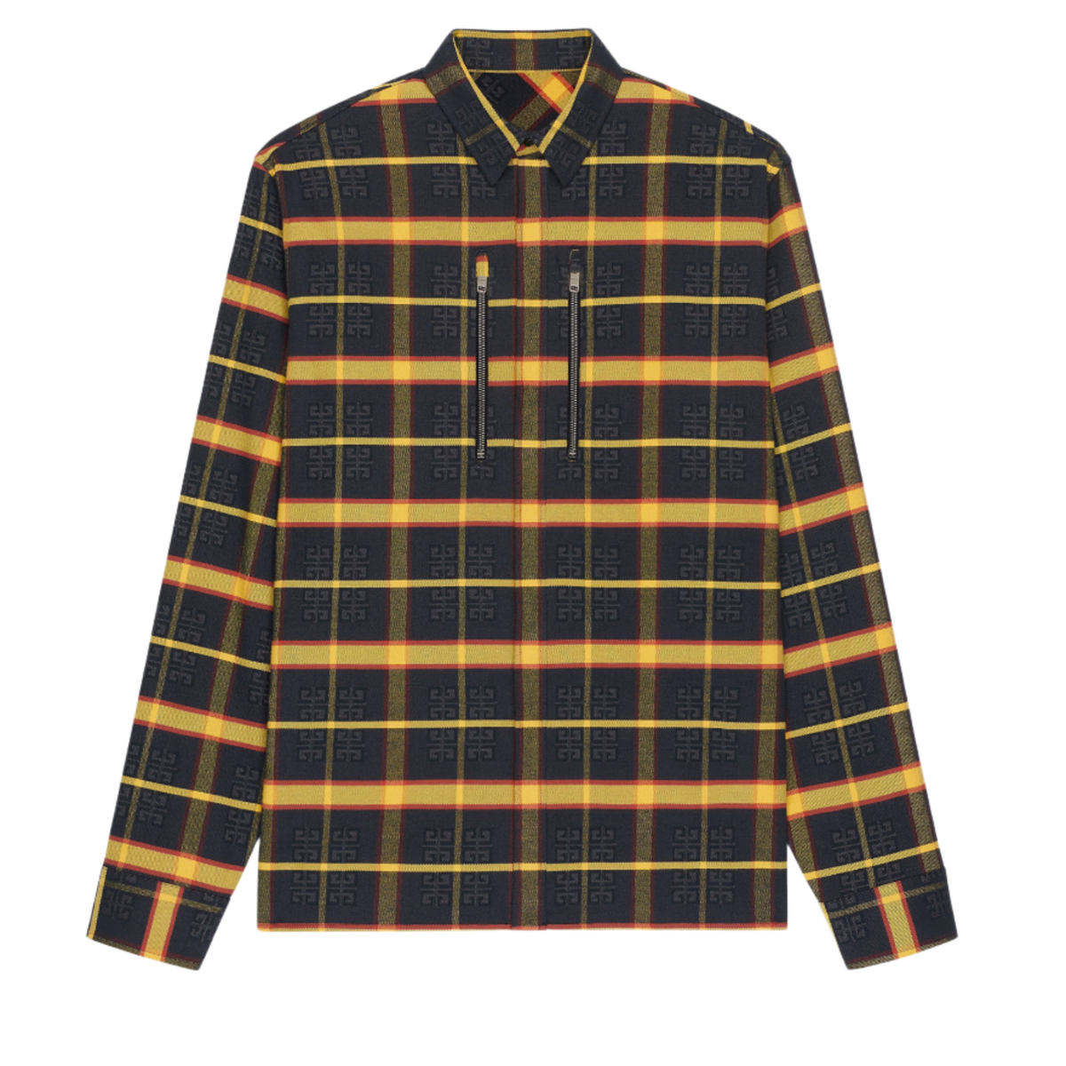Givenchy '4G' Plaid Oversized Multicolor Flannel