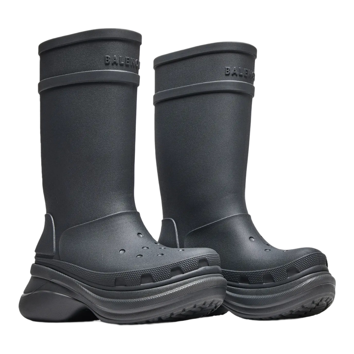 Balenciaga x Croc 'Black' Rubber Boots