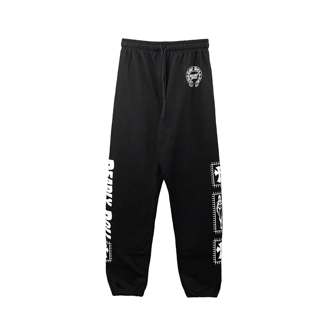 Chrome Hearts 'Black' Deadly Doll Horseshoe Sweatpants