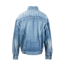 Balenciaga 'Blue' Back Logo Denim Jacket