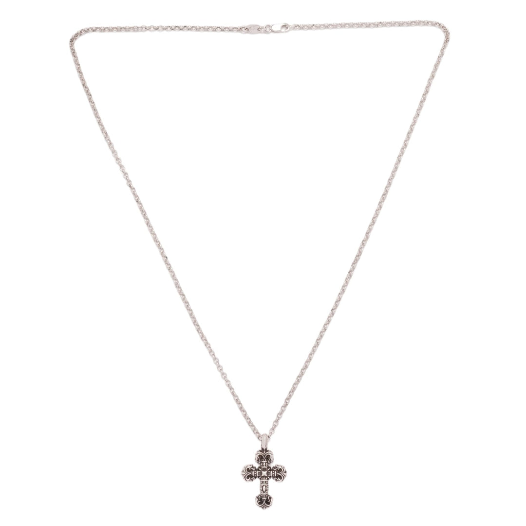 Chrome Hearts 'Silver' Mini Filigree Roll Chain Necklace