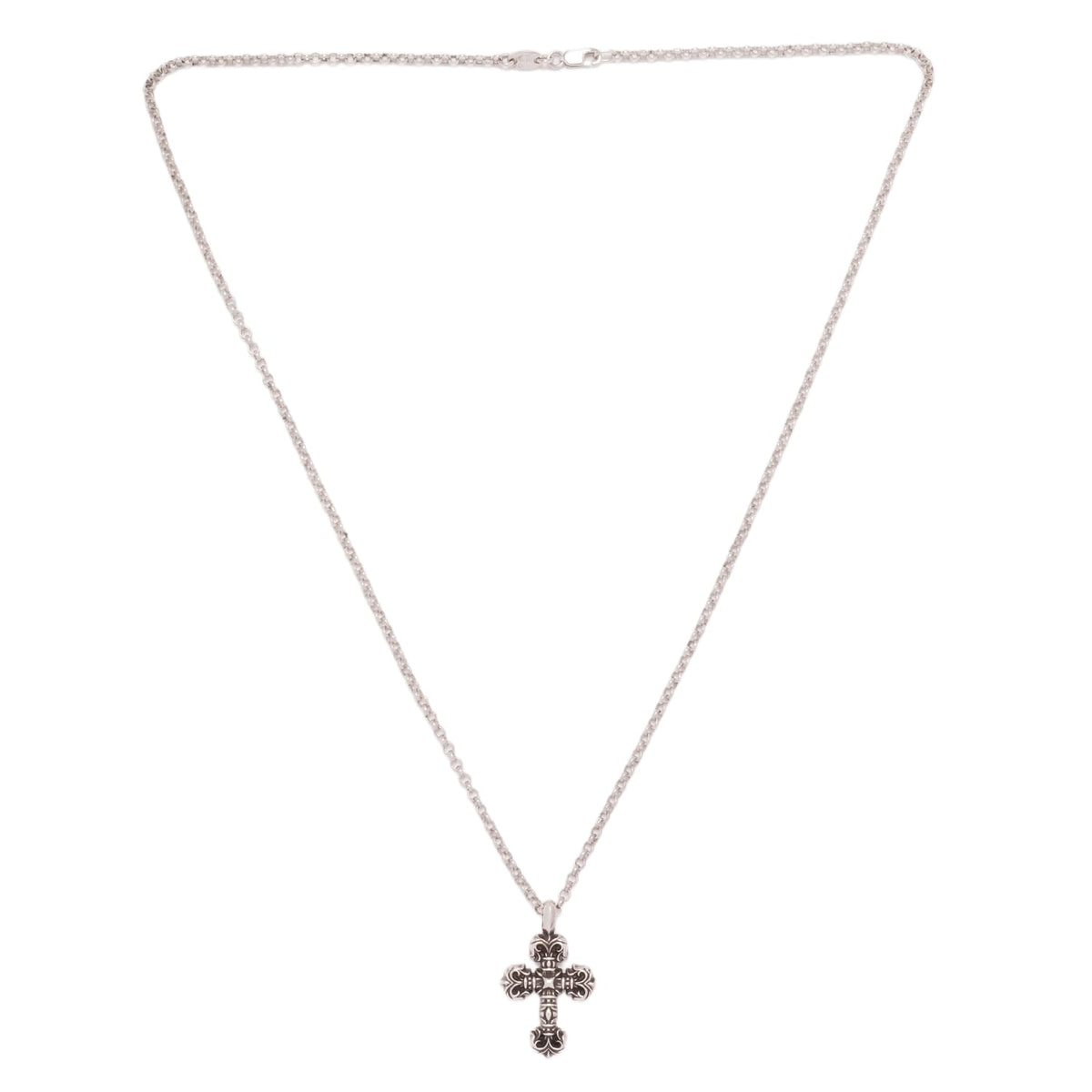 Chrome Hearts 'Silver' Mini Filigree Roll Chain Necklace