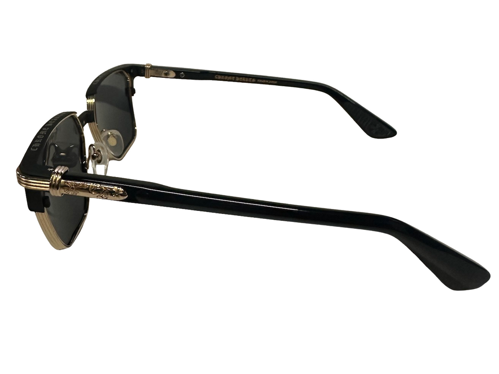 Chrome Hearts 'Blazin' Black/Gold Sunglasses