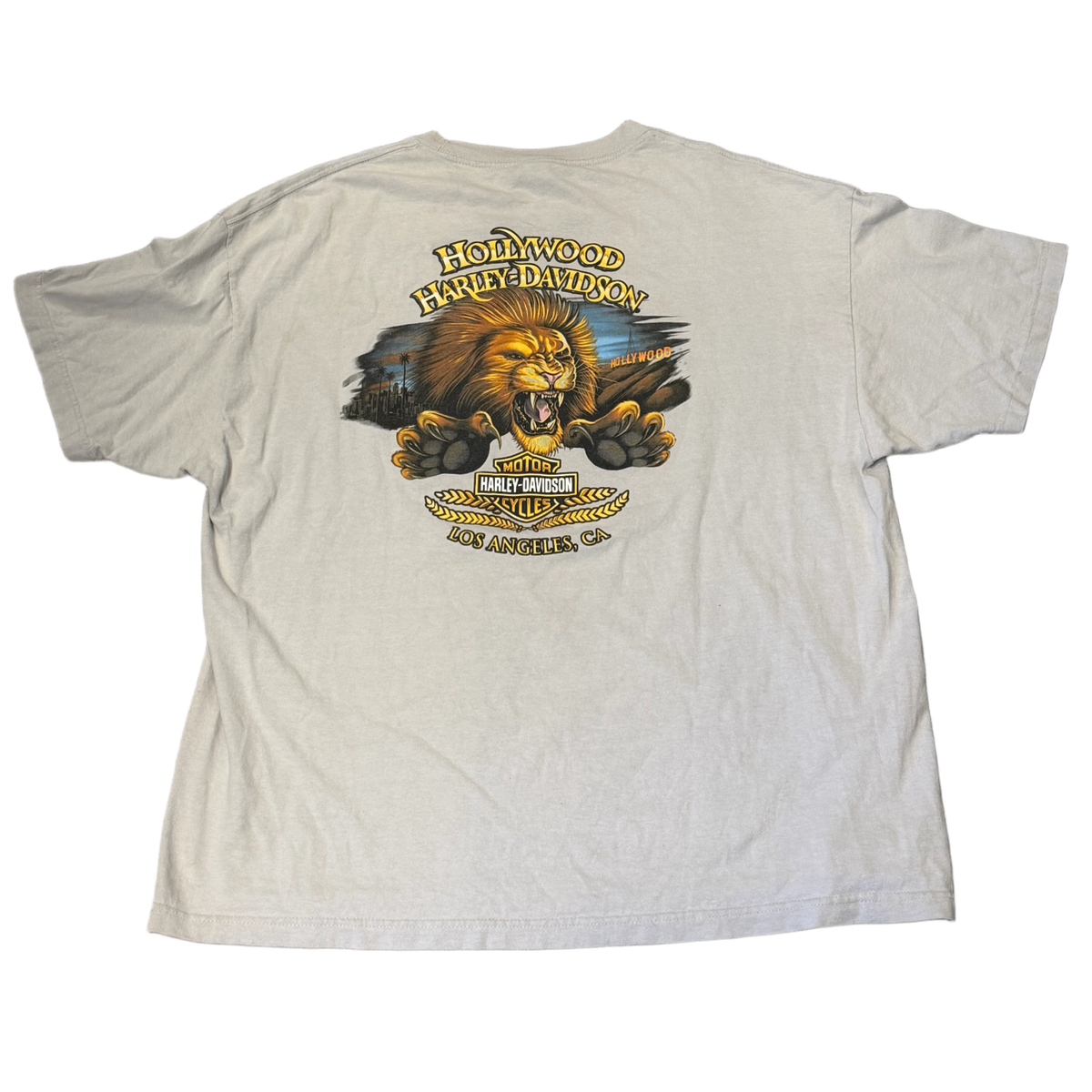 Harley Davidson 'Hollywood' Grey Vintage Tee