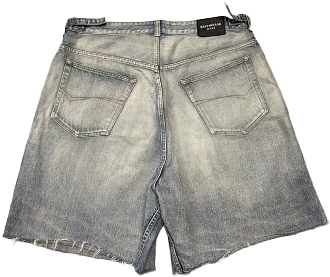 Balenciaga 'Frayed' Jean Shorts