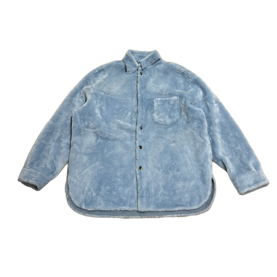 Marni 'Blue' Reversible Faux Fur/Leather Jacket