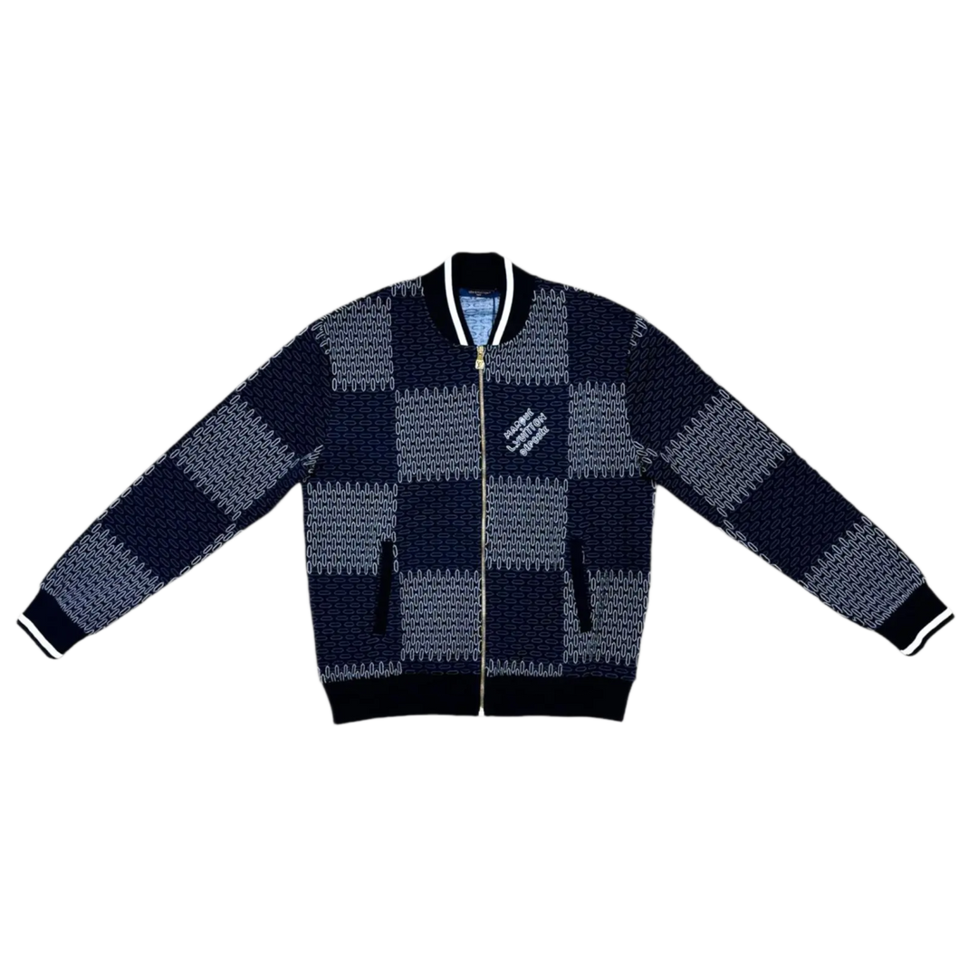 Louis Vuitton 'Navy' Tennis Damier Quilted Bomber