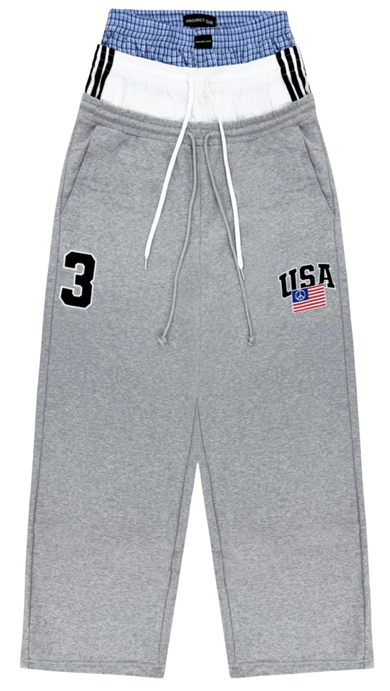 Project G/R '3 Layered' Grey Sweatpants