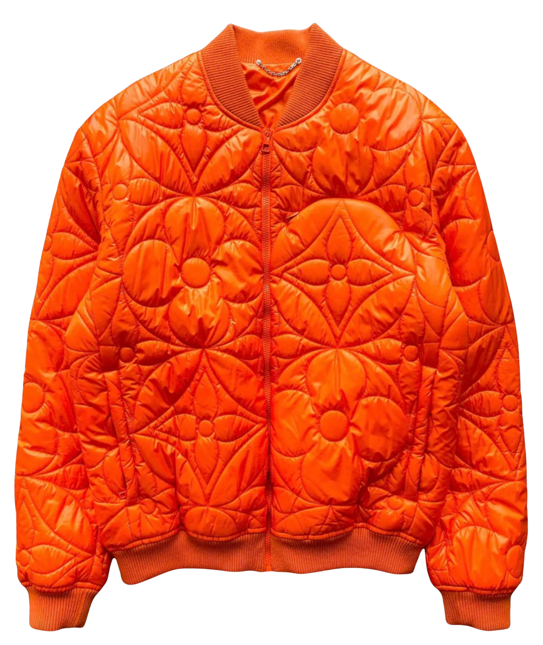 Louis Vuitton 'Quilted Puffer' Orange Puffer Jacket