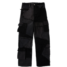 Who Decides War 'Black' Destroyed Paneled Cargo Pants