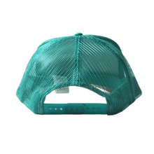 Kapital 'Life Kapriccio' Teal Beige Trucker Hat