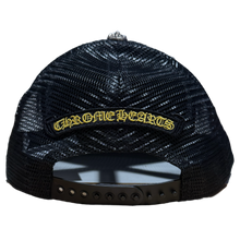 Chrome Hearts Plus Cross Seal Stamp Black Trucker Hat