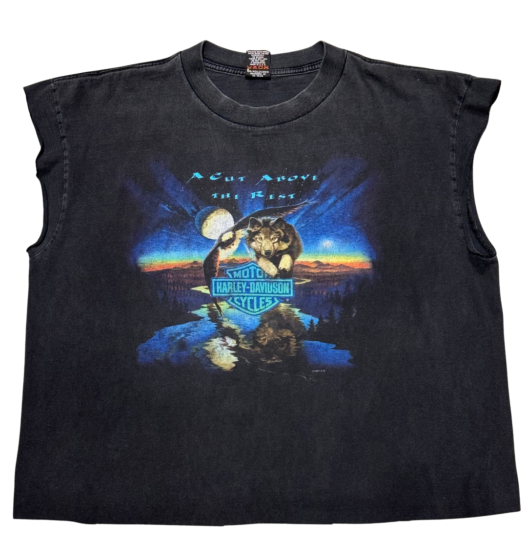 Harley Davidson 'A Cut Above The Rest' Vintage Cutoff Tee