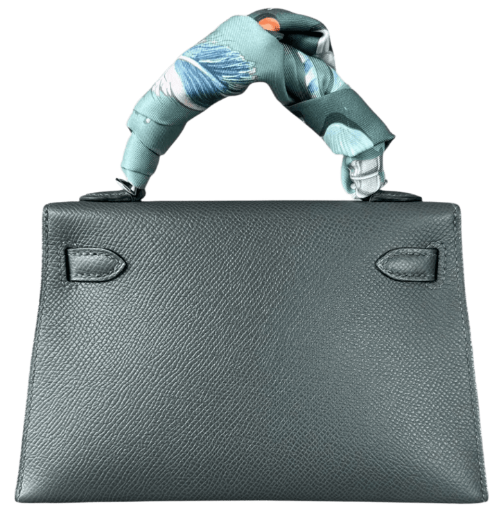 Hermés Vert Amande Epsom Mini Kelly 20 Bag