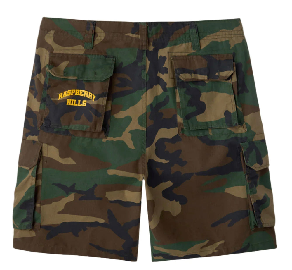 Gold+Vintage Gallery Raspberry Hills 'Camo Logo' Cargo Shorts