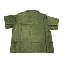 Saint Vanity 'Green' Nylon Button Up Top