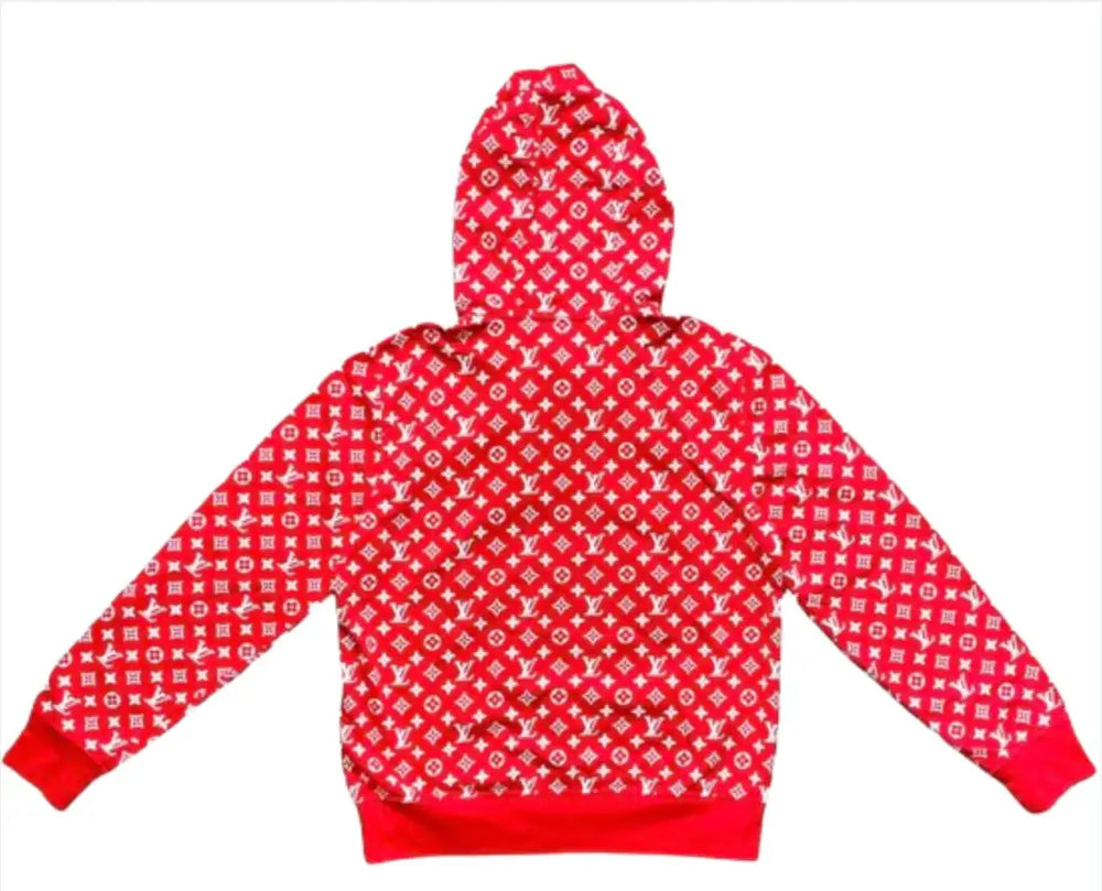 Supreme x Louis Vuitton 'Box Logo' Red Hoodie