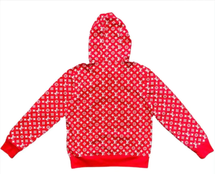 Supreme x Louis Vuitton 'Box Logo' Red Hoodie