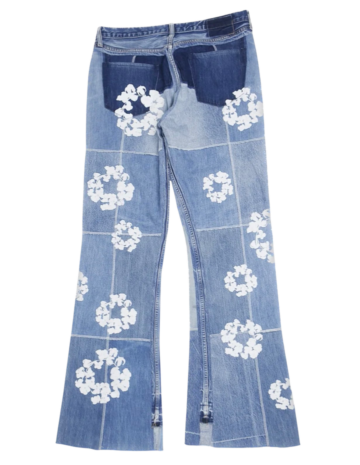 Denim Tears x Readymade 'Cotton Wreath' Embroidered Jeans