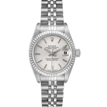 Rolex Lady Datejust 'Silver Index' Fluted Jubilee Steel Watch 26 79174