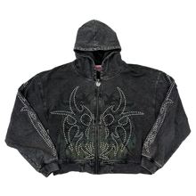 Chew Forever 'Studded Roach' Washed Black Zip
