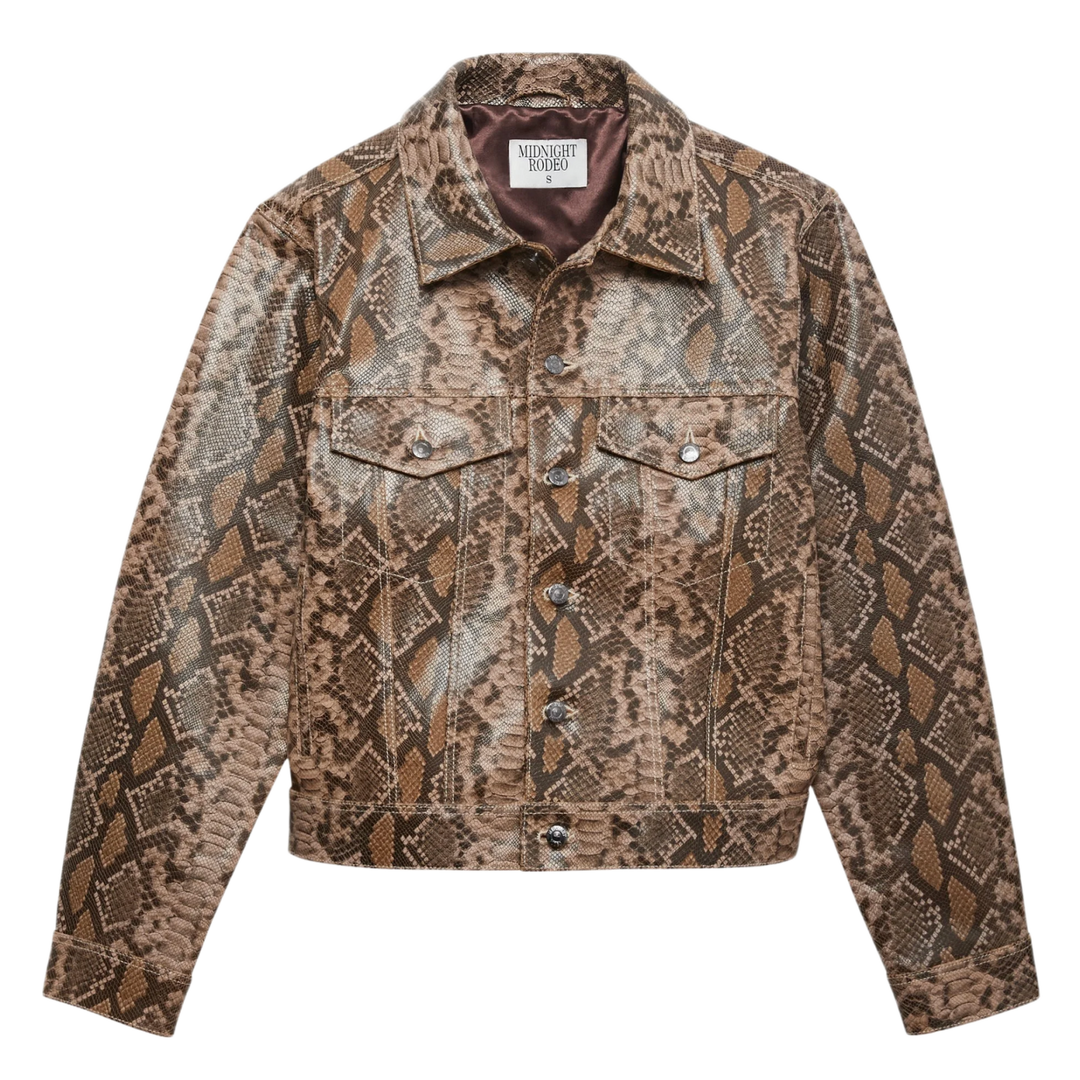 Midnight Rodeo 'Snakeskin' Leather Jacket