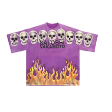 Satoshi Nakamoto 'Lost Boys' Purple Tee