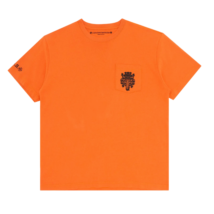 Chrome Hearts 'Vine Dagger' Orange Pocket Tee