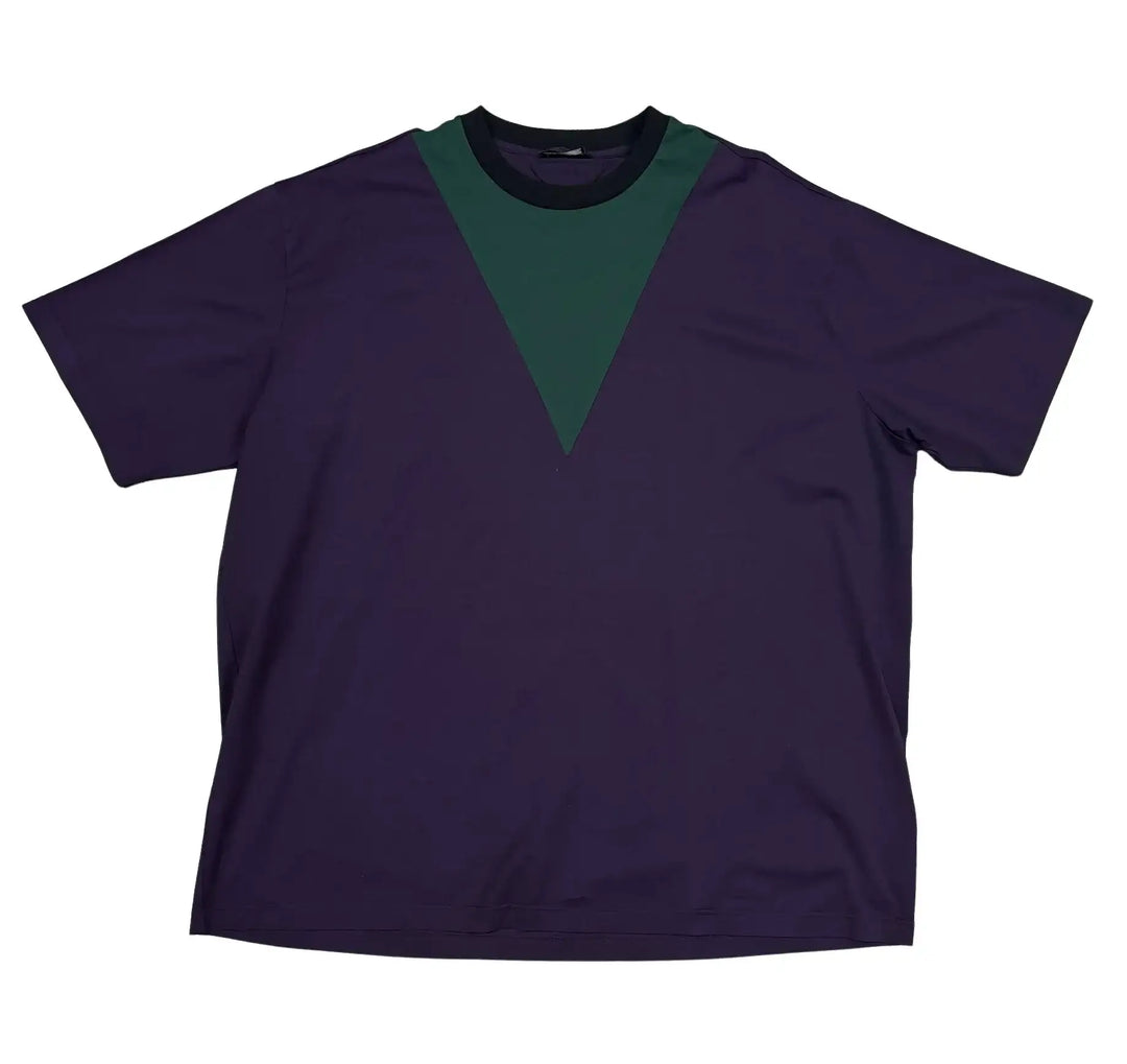 Prada 'V Neck' Purple Tee