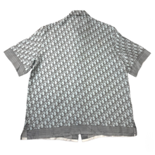 Dior 'Blue Diamond' Oblique Button Up Silk Shirt