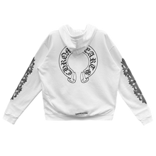 Chrome Hearts 'White' Horseshoe Logo Floral Zip Up Hoodie