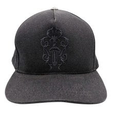 Chrome Hearts 'All Black' Floral Dagger Snapback Hat