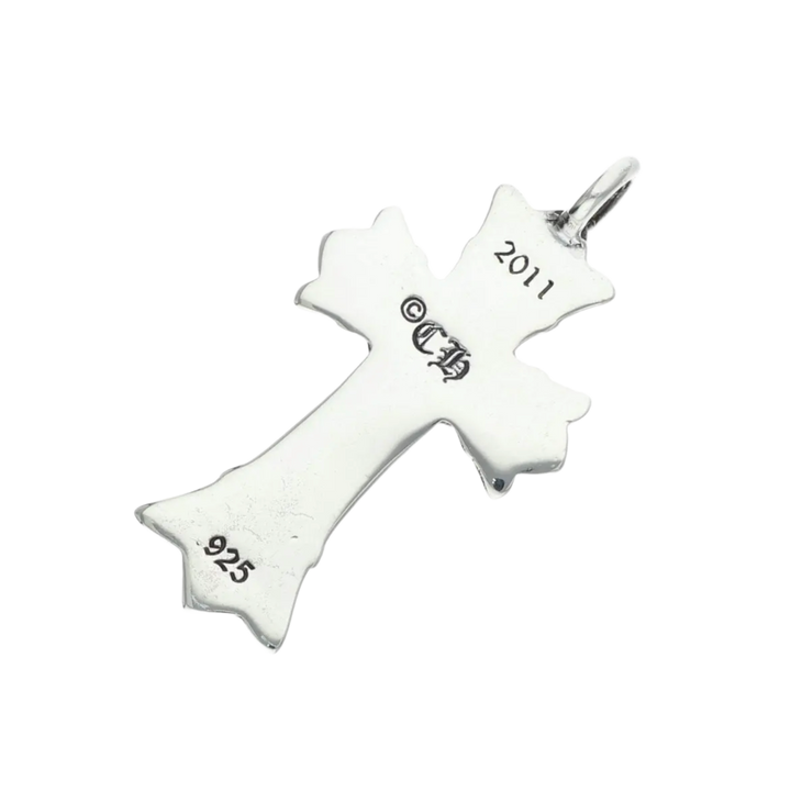 Chrome Hearts 'Silver' Mini Double Cross Pendant