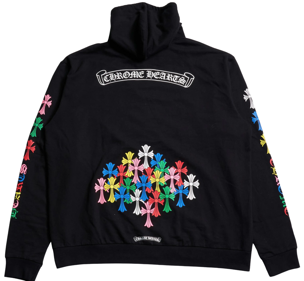 Chrome Hearts 'Multi Color Cross' Cemetery Zip Up Hoodie