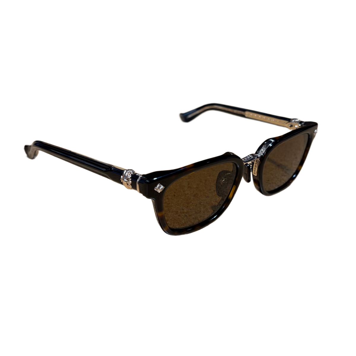 Chrome Hearts 'Gigandick' 22k Gold Turtle Sunglasses