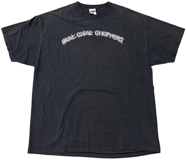 West Coast Choppers 'Blue Flame Chopper' Rhineston Vintage Tee