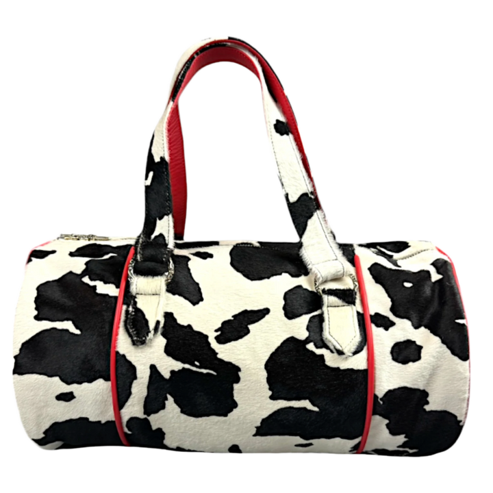 Chrome Hearts 'Cow Fur Triple Cross' Boston Duffle Bag
