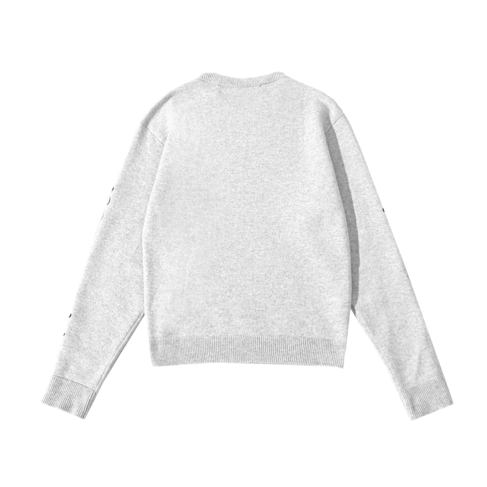 Chrome Hearts 'Grey' Embroidered Cashmere Sweater