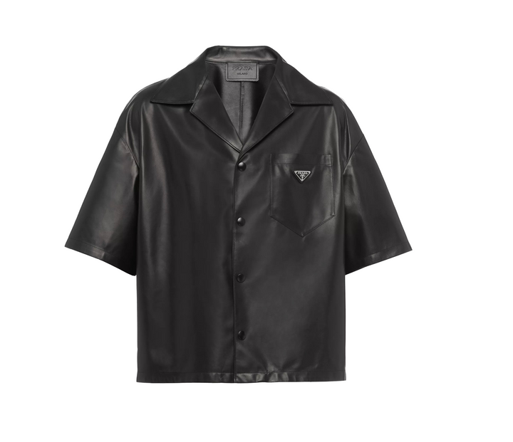 Prada 'Black' Leather Shirt
